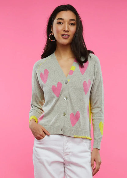 Heart Cardigan - Multi