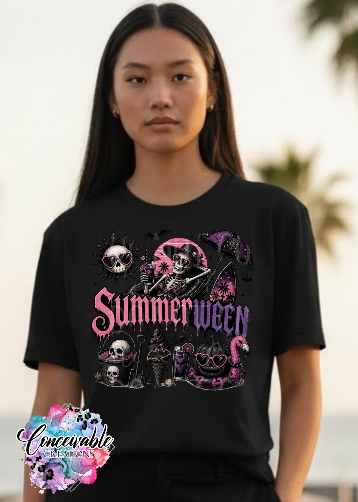 Summerween Graphic Tee | Halloween Summer Shirt