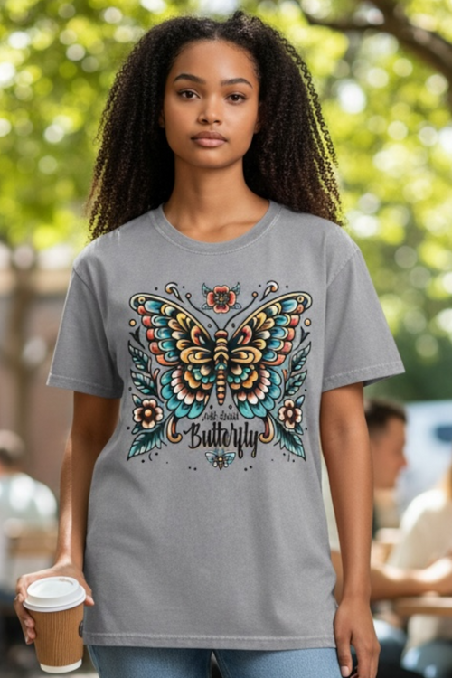 Anti-Social Butterfly Graphic Tee | Funny Introvert Shirt