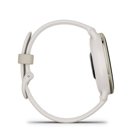 Garmin Vivoactive 5
Cream gold aluminium bezel with ivory case and silicone band