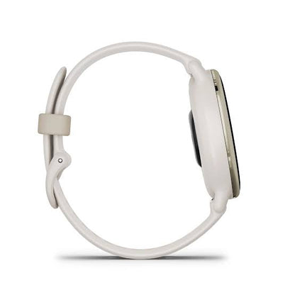 Garmin Vivoactive 5
Cream gold aluminium bezel with ivory case and silicone band