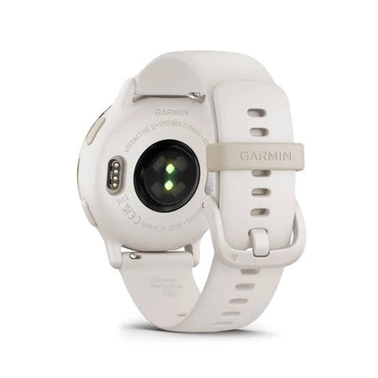 Garmin Vivoactive 5
Cream gold aluminium bezel with ivory case and silicone band