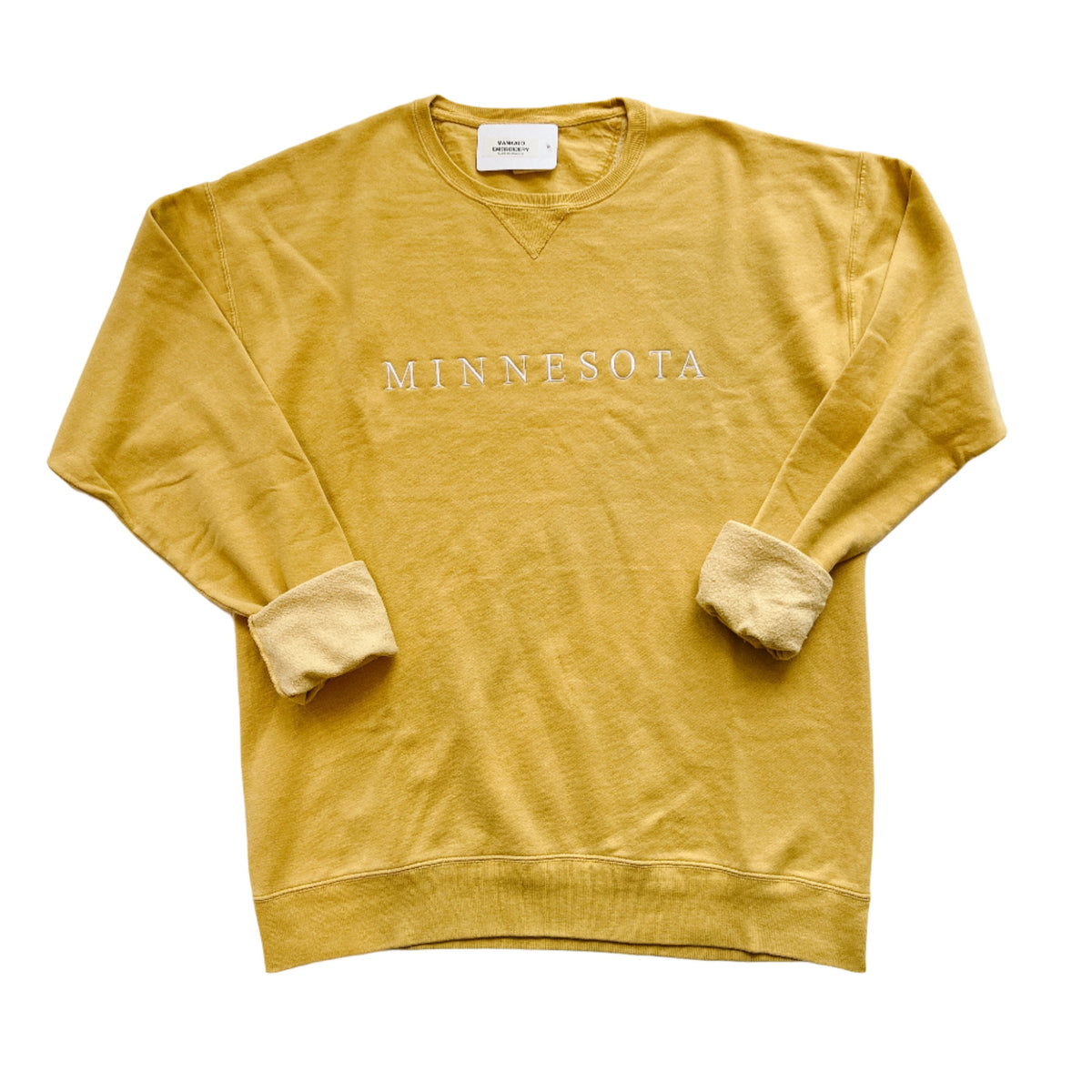 EMBROIDERED Minnesota Sweatshirt- Artisan Gold