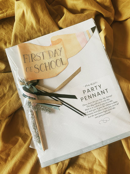 First Day of School Party Pennant