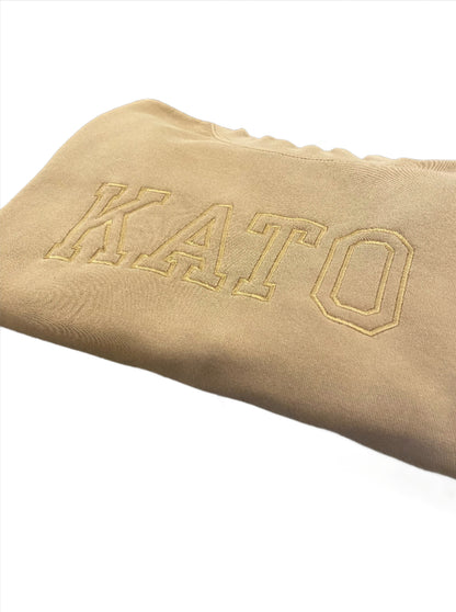 Embroidered KATO SWEATSHIRT - Caramel