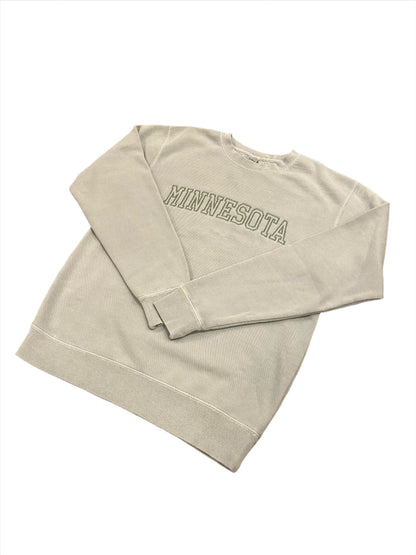 Embroidered Minnesota Sweatshirt - Desert Sage