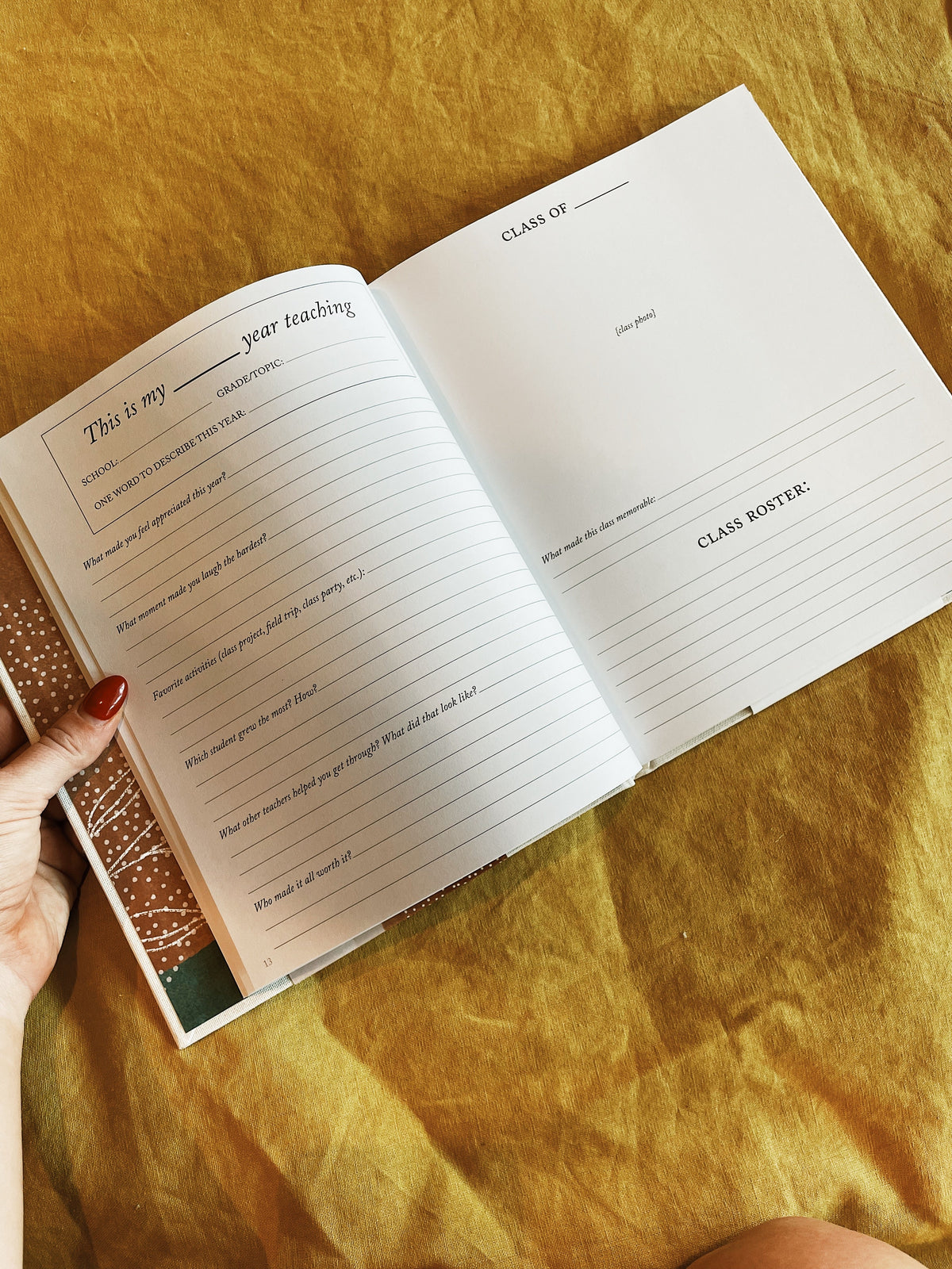 Duncan & Stone: Teacher Memory Book