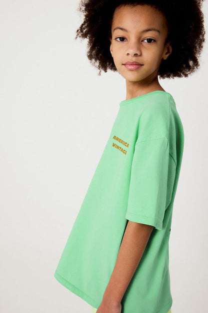 AMERICAN VINTAGE FIZVALLEY T SHIRT - VINTAGE ALMOND TREE