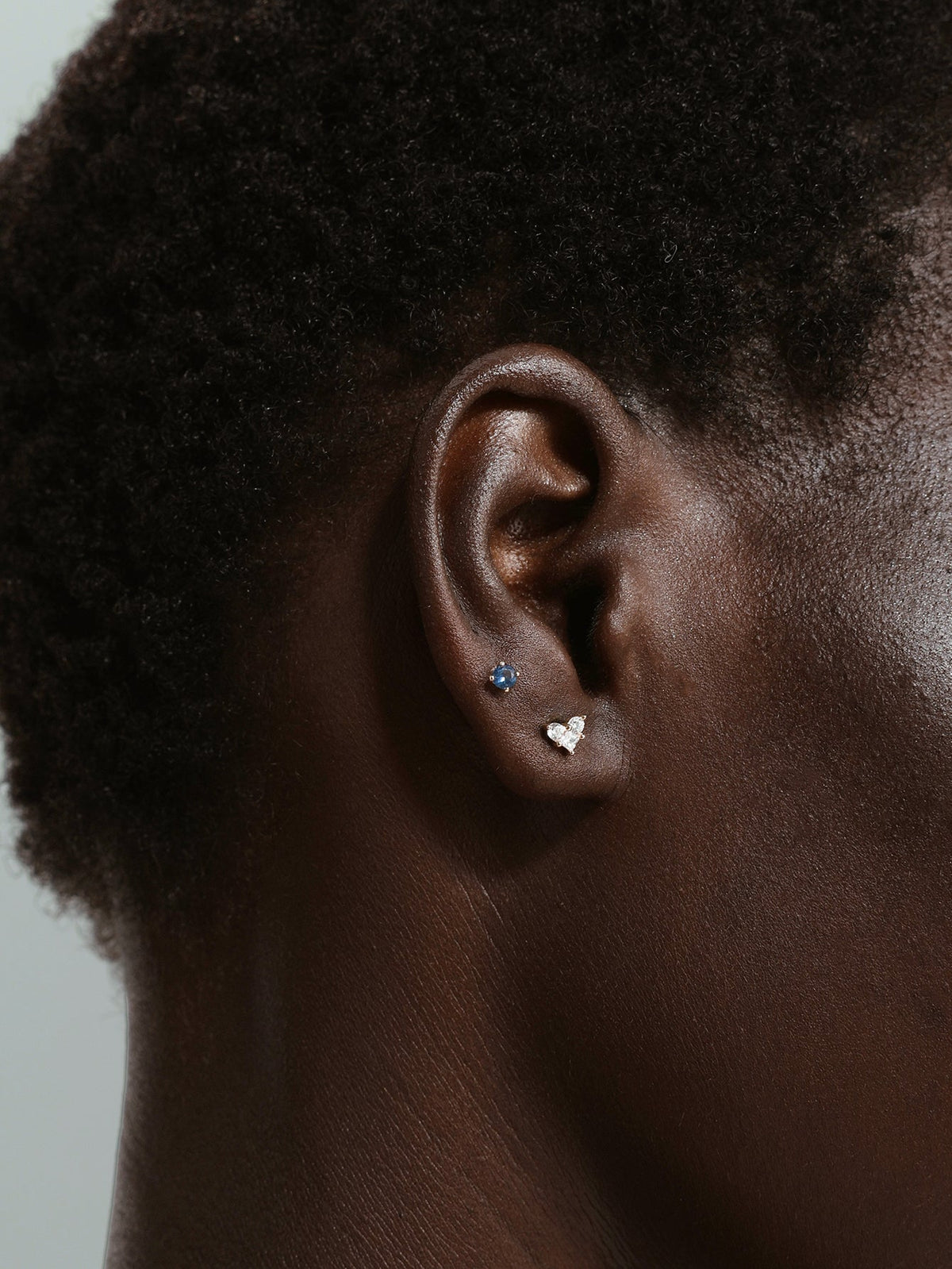 KOSINER 14K Solid Gold Birthstone Flat Back Stud