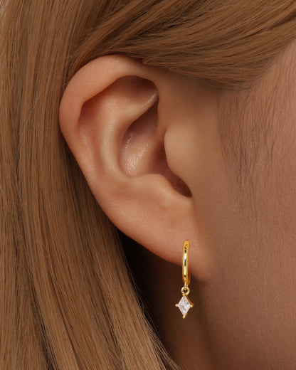 KOSINER 18K gold-plated Delicate Rhombus 3-Piece Set