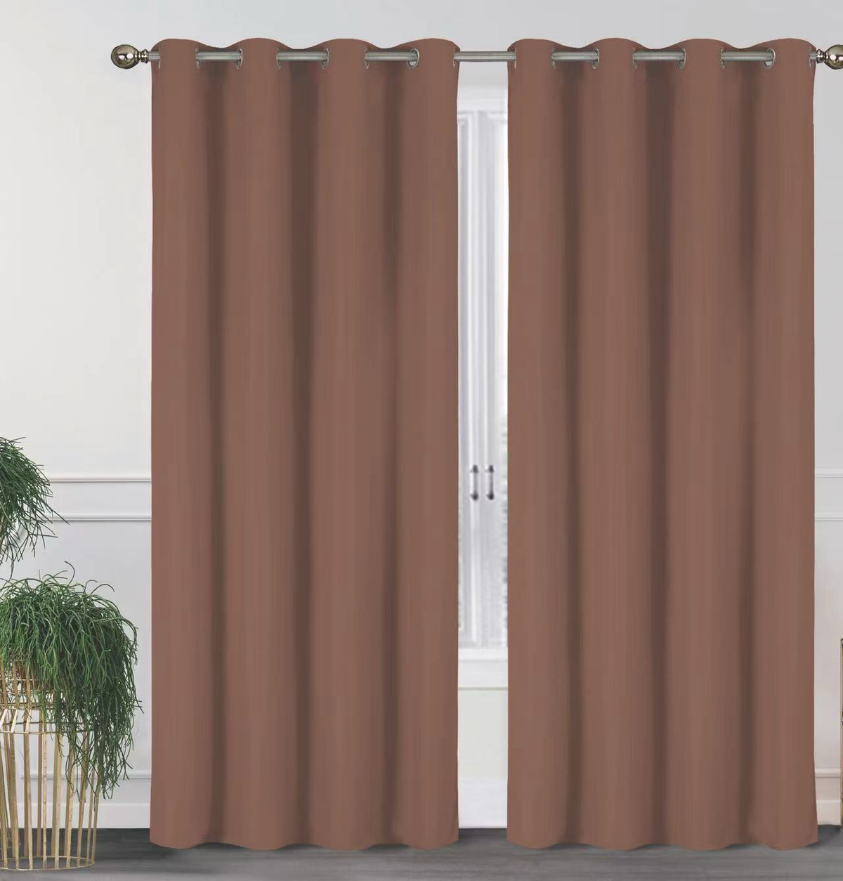 2-Pack Solid Thermal Blackout Curtain Panels - 55" x 84"