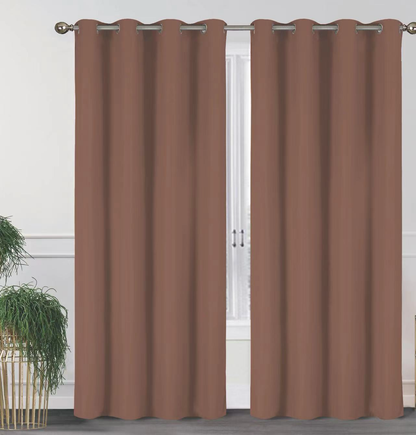 2-Pack Solid Thermal Blackout Curtain Panels - 55" x 84"