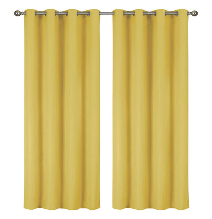 2-Pack Solid Thermal Blackout Curtain Panels - 55" x 84"