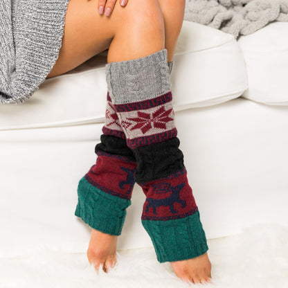 Nordic Snowflake Leg Warmer