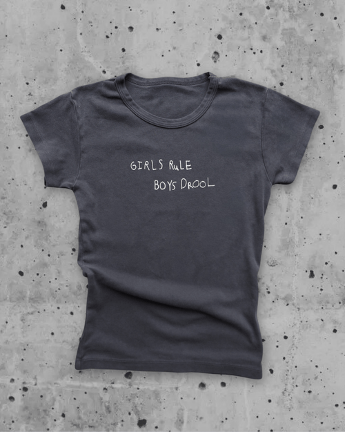 "Girls Rule Boys Drool" Baby Tee