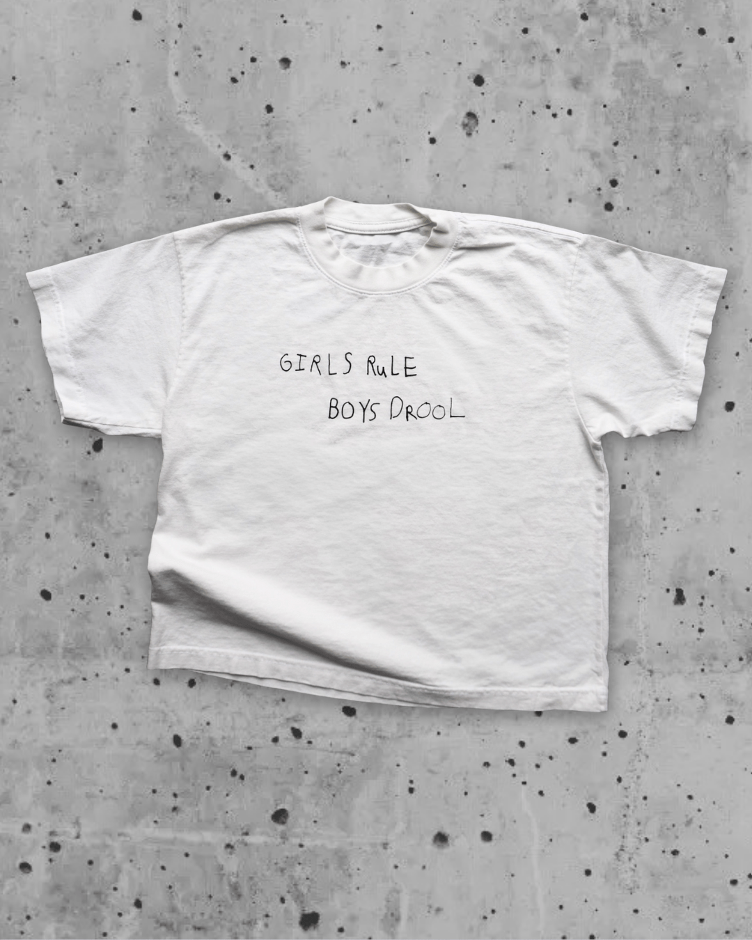"Girls Rule Boys Drool" Wide Tee