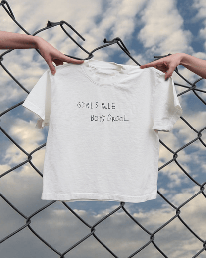 "Girls Rule Boys Drool" Wide Tee