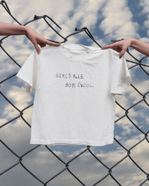 "Girls Rule Boys Drool" Wide Tee