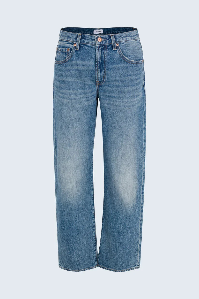 Lexi Mid Rise Bowed Straight - Metropolis
