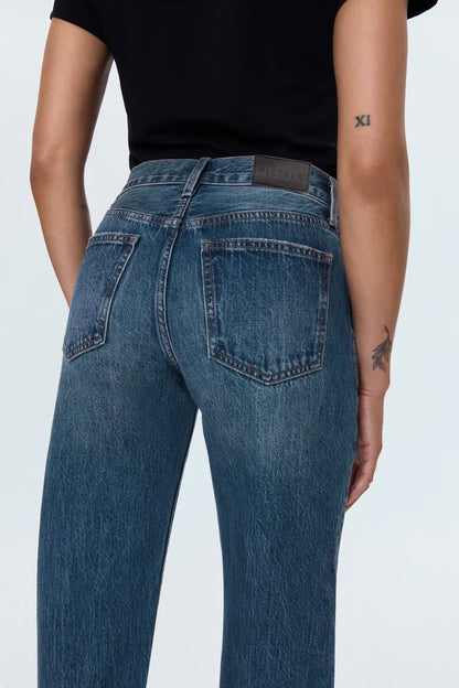 Lexi Mid Rise Bowed Straight- Artisan