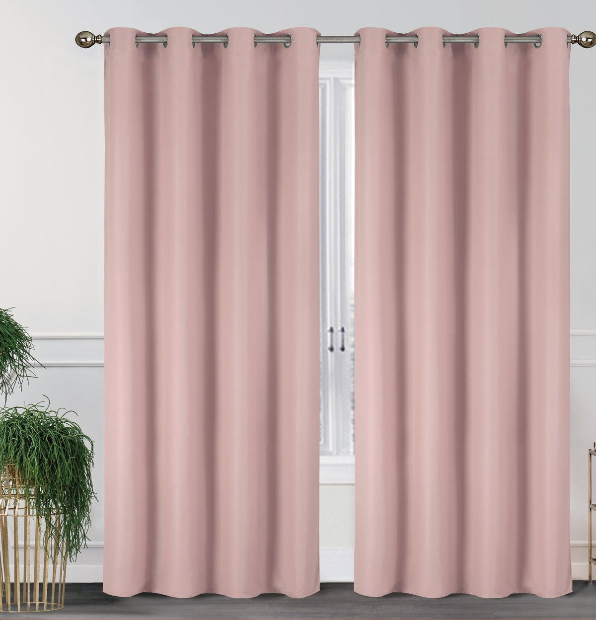 2-Pack Solid Thermal Blackout Curtain Panels - 55" x 84"