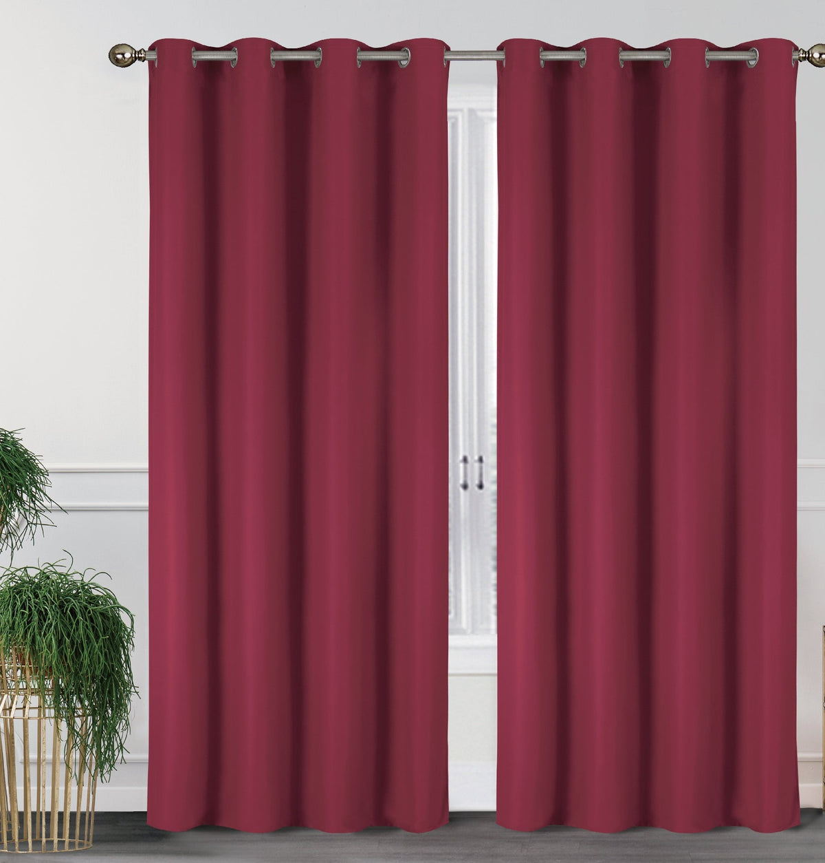 2-Pack Solid Thermal Blackout Curtain Panels - 55" x 84"