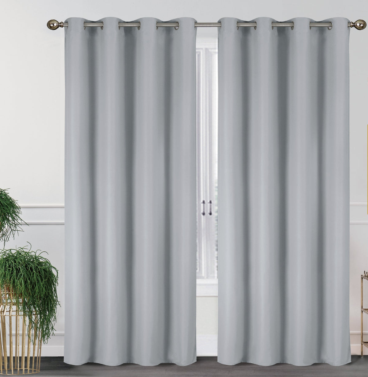 2-Pack Solid Thermal Blackout Curtain Panels - 55" x 84"