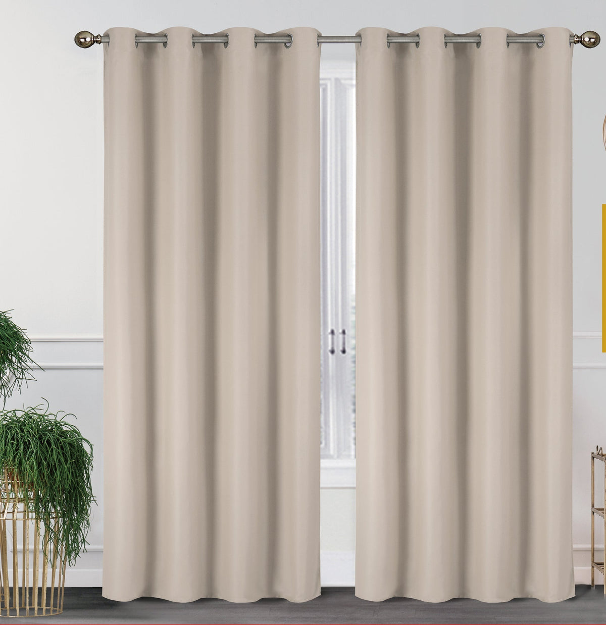 2-Pack Solid Thermal Blackout Curtain Panels - 55" x 84"