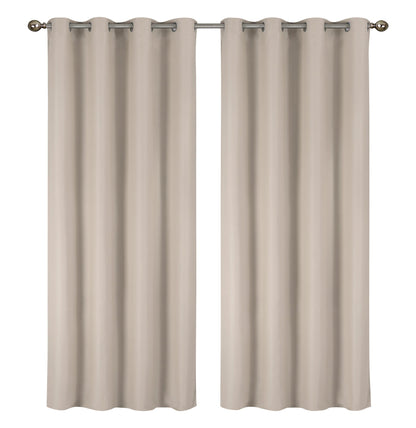 2-Pack Solid Thermal Blackout Curtain Panels - 55" x 84"