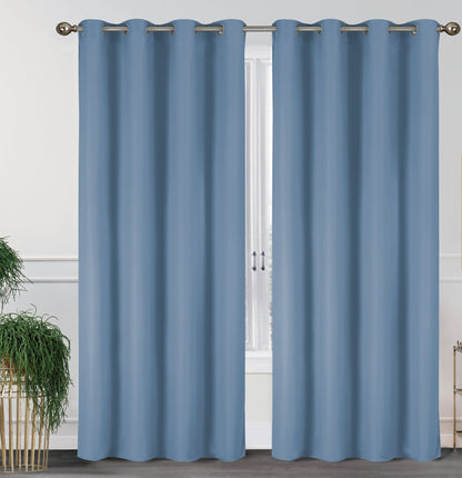 2-Pack Solid Thermal Blackout Curtain Panels - 55" x 84"