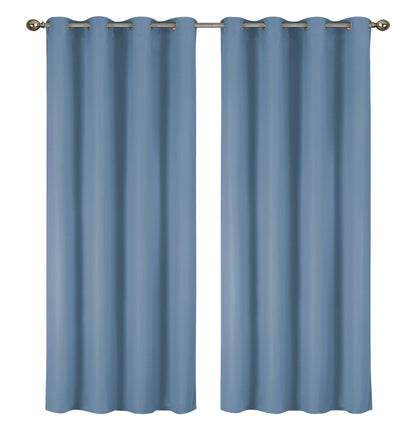 2-Pack Solid Thermal Blackout Curtain Panels - 55" x 84"