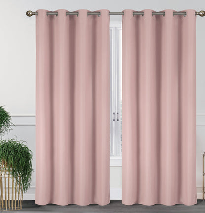 2-Pack Solid Thermal Blackout Curtain Panels - 55" x 84"
