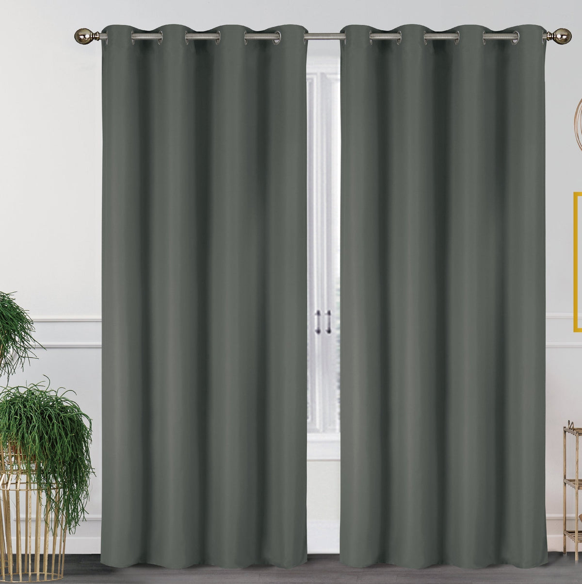 2-Pack Solid Thermal Blackout Curtain Panels - 55" x 84"