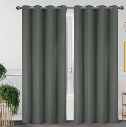 2-Pack Solid Thermal Blackout Curtain Panels - 55" x 84"