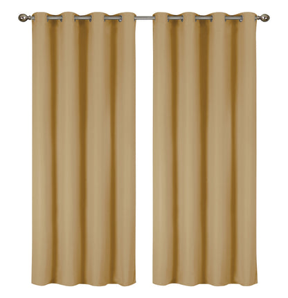 2-Pack Solid Thermal Blackout Curtain Panels - 55" x 84"