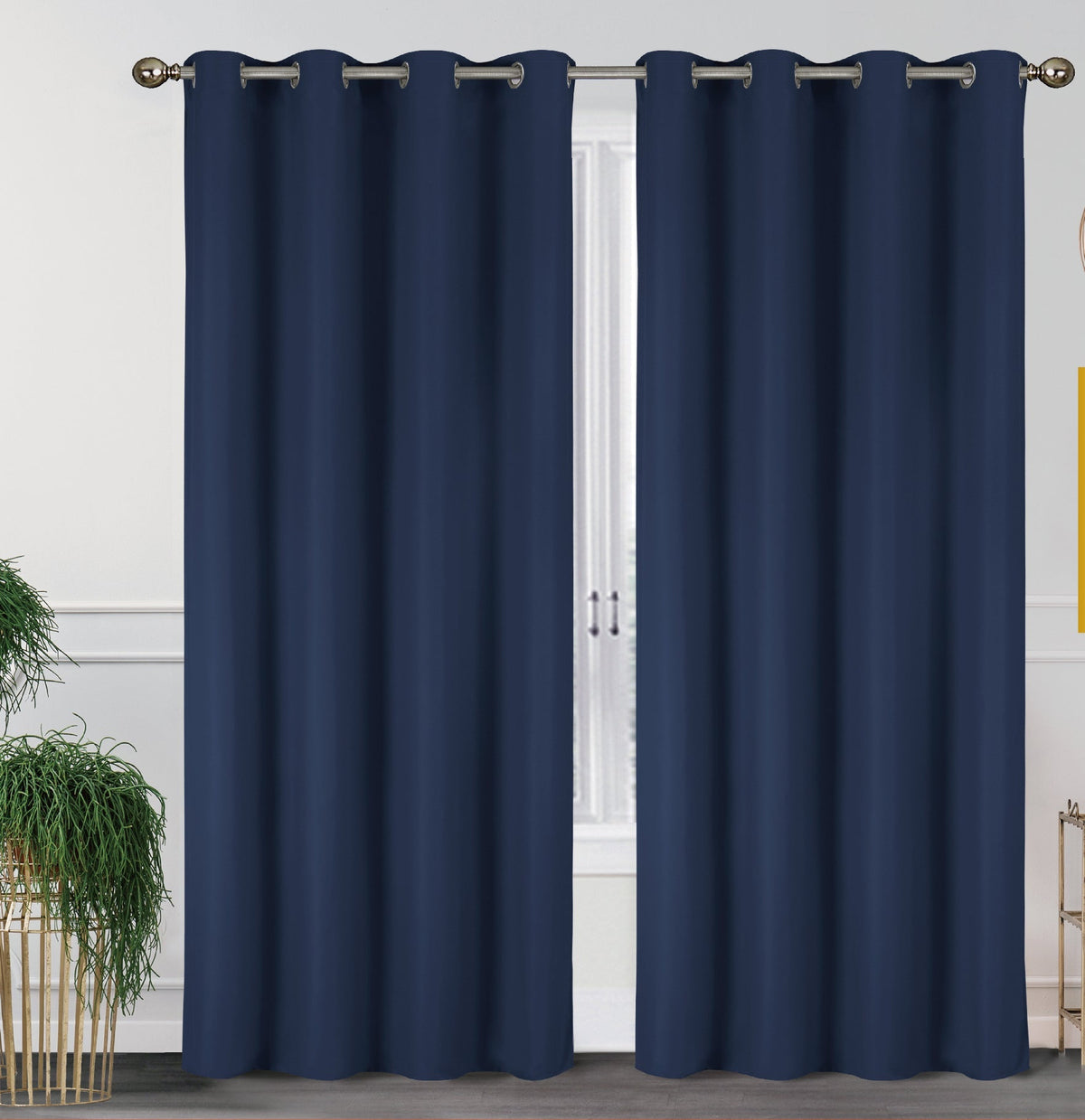 2-Pack Solid Thermal Blackout Curtain Panels - 55" x 84"