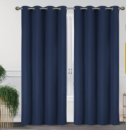 2-Pack Solid Thermal Blackout Curtain Panels - 55" x 84"