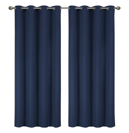 2-Pack Solid Thermal Blackout Curtain Panels - 55" x 84"