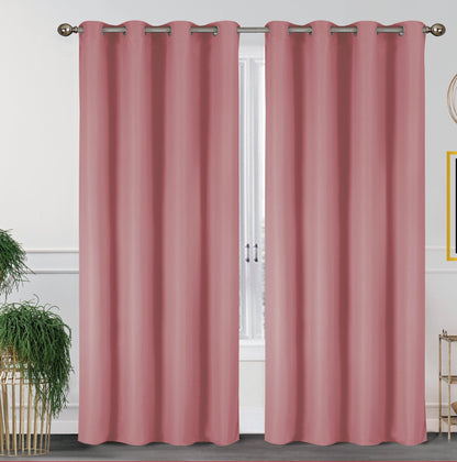 2-Pack Solid Thermal Blackout Curtain Panels - 55" x 84"