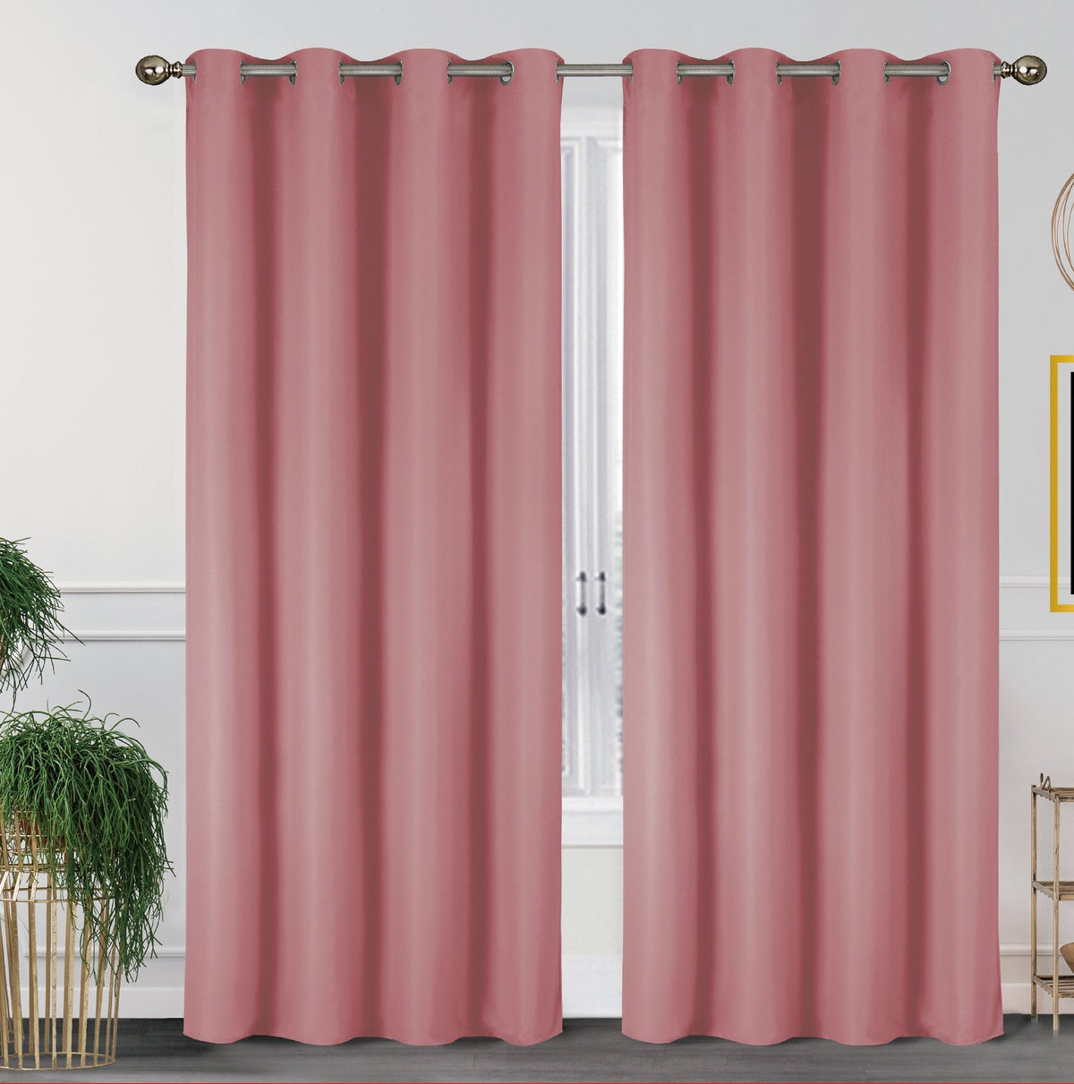 2-Pack Solid Thermal Blackout Curtain Panels - 55" x 84"