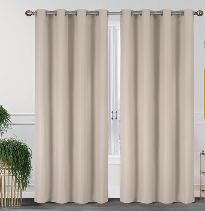 2-Pack Solid Thermal Blackout Curtain Panels - 55" x 84"