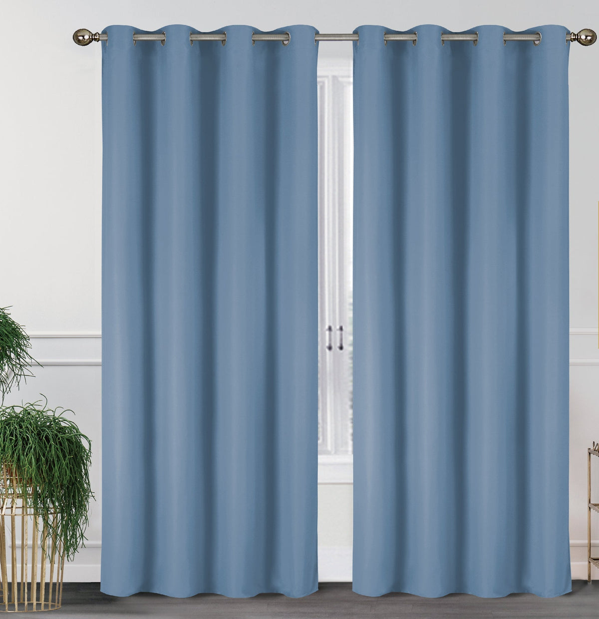 2-Pack Solid Thermal Blackout Curtain Panels - 55" x 84"