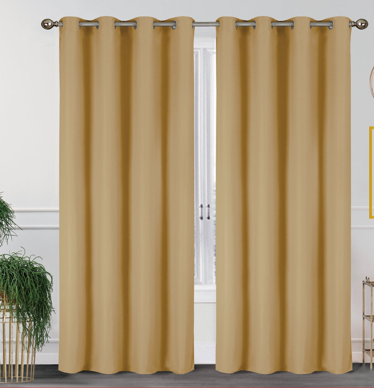 2-Pack Solid Thermal Blackout Curtain Panels - 55" x 84"