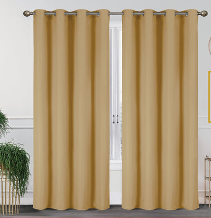 2-Pack Solid Thermal Blackout Curtain Panels - 55" x 84"