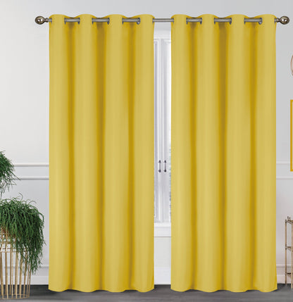 2-Pack Solid Thermal Blackout Curtain Panels - 55" x 84"