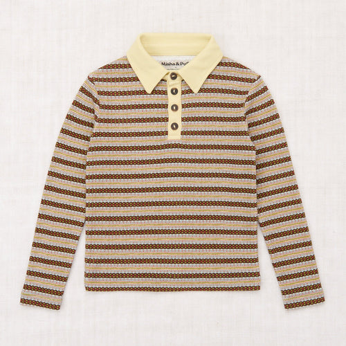 OVERCAST RODEO LONG SLEEVE POLO - OVERCAST