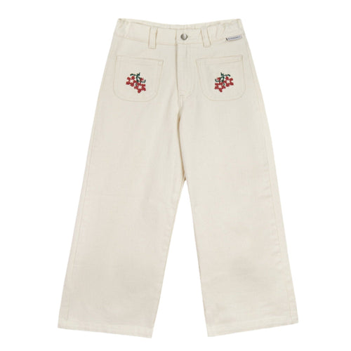 FELICIA FLOWER DENIM PANT