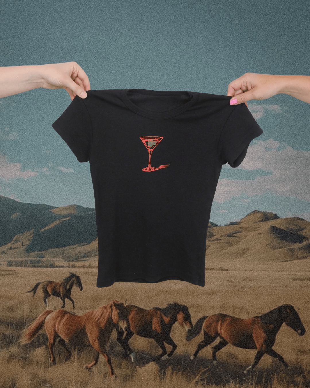"Montana Martini" Baby Tee