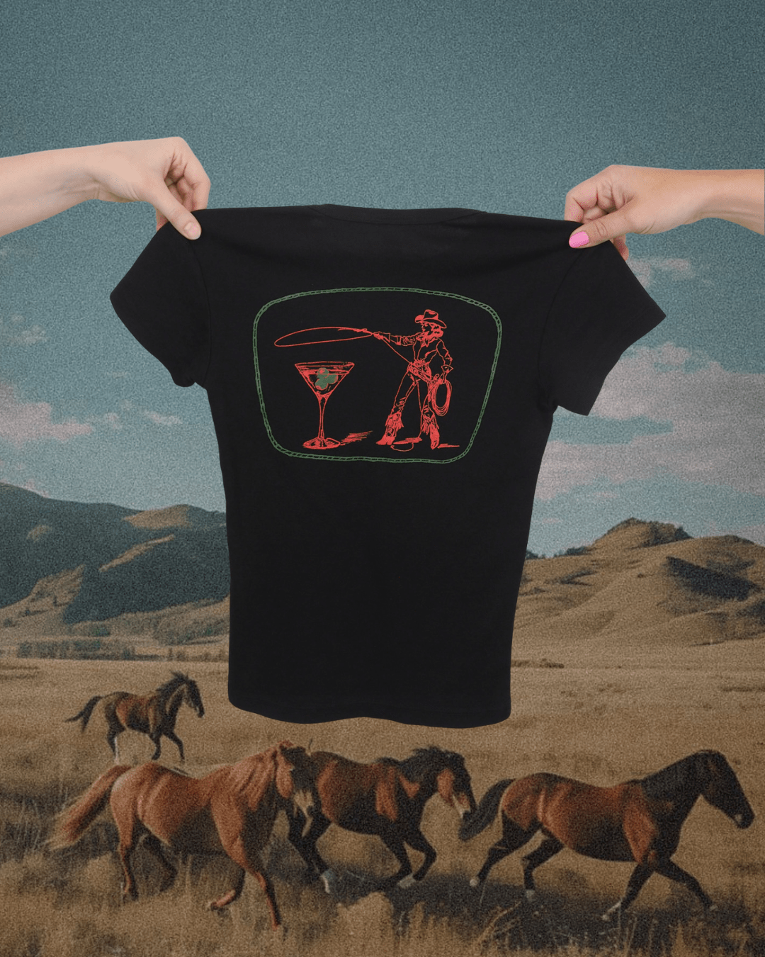 "Montana Martini" Baby Tee