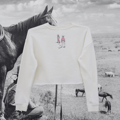 "Montana Standoff" Cropped Sweatshirt
